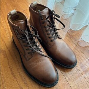 Zara Brown Laced Boots